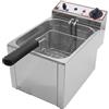 D.L. SERVICE Friggitrice elettrica capacità litri 6 da banco - cm 26 x 41 x 33 h