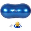 Fortitude Sports Peanut Swiss Ball 45 cm per 90 cm | Palla da Ginnastica a Forma di arachide per Yoga, Fitness e Fisioterapia | Anti Burst della Pallina dell'equilibrio dell'arachide (Blu)