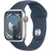 Apple Series 9 Gps + Cellular 41 Mm Sport Band Watch Argento M-L