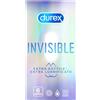 RECKITT BENCKISER DUREX INVISIBLE EXTRA LUBR 6PZ