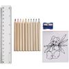 Set disegno con 10 matite colorate personalizzato Hilary personalizzate o neutre