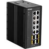 D-Link DIS?300G?14PSW Gestito L2 Gigabit Ethernet (10/100/1000) Supporto Power over (PoE) Nero