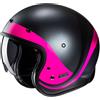 Hjc Casco Moto Jet Hjc V31 EMGO MC8SF Nero Opaco Rosa