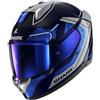Shark Casco Moto Integrale Con Led Shark SKWAL i3 RHAD Blu Cromo S