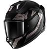 Shark Casco Moto Integrale Con Led Shark SKWAL i3 RHAD Nero Cromo