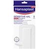 Beiersdorf SpA Hansaplast Cerotti Sensitive 4XL, medicazione per ferite medio-grandi, 5 pezzi da 10 x 20 cm pz Cerotto