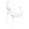MYAREADESIGN set da 4 sedie KARTELL LOUIS GHOST con IL CUSCINO - 4x4853-B4+4xGRETA-01