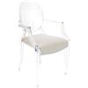 MYAREADESIGN set da 4 sedie KARTELL LOUIS GHOST con IL CUSCINO - 4x4853-B4+4xGRETA-02