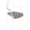 MYAREADESIGN set da 4 sedie KARTELL LOUIS GHOST con IL CUSCINO - 4x4853-B4+4xGRETA-05