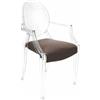 MYAREADESIGN set da 4 sedie KARTELL LOUIS GHOST con IL CUSCINO - 4x4853-B4+4xGRETA-06