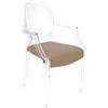 MYAREADESIGN set da 4 sedie KARTELL LOUIS GHOST con IL CUSCINO - 4x4853-B4+4xGRETA-08