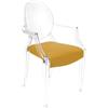 MYAREADESIGN set da 4 sedie KARTELL LOUIS GHOST con IL CUSCINO - 4x4853-B4+4xGRETA-14
