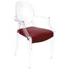 MYAREADESIGN set da 4 sedie KARTELL LOUIS GHOST con IL CUSCINO - 4x4853-B4+4xGRETA-17