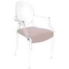 MYAREADESIGN set da 4 sedie KARTELL LOUIS GHOST con IL CUSCINO - 4x4853-B4+4xGRETA-18
