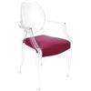 MYAREADESIGN set da 4 sedie KARTELL LOUIS GHOST con IL CUSCINO - 4x4853-B4+4xGRETA-20