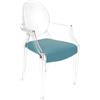 MYAREADESIGN set da 4 sedie KARTELL LOUIS GHOST con IL CUSCINO - 4x4853-B4+4xGRETA-21