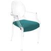 MYAREADESIGN set da 4 sedie KARTELL LOUIS GHOST con IL CUSCINO - 4x4853-B4+4xGRETA-22