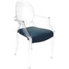 MYAREADESIGN set da 4 sedie KARTELL LOUIS GHOST con IL CUSCINO - 4x4853-B4+4xGRETA-25