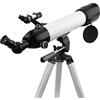 ROLTIN Telescopi, telescopio rifrattore da 600/80 mm per principianti, cannocchiale monoculare per astronomia da esterno, con 2 oculari+obiettivo 3XL+treppiede+zaino