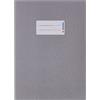 HERMA 5518 - Copertina per quaderni in carta A5, colore grigio, copertina per quaderni scolastici, copertina per quaderni scolastici