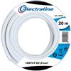 Electraline 11785 Cavo per Prolunghe H05VV-F, Sezione 3G1.5 mm, 20 mt, Bianco