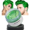 GOCBOBO Temporanea Cera Colorata per Capelli Lavabile Verde Cera per Tinta per Capelli Uomo Donna DIY Cera per Capelli di Colore per Festa Cosplay Halloween 4,23 Oz