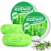 FSLHCY Shampoo Solido Rosmarino 2pack Shampoo Anticaduta di Rosmarino, Deterge Delicatamente i Capelli Fragili, Evita Che Cadano o Si Spezzino (Shampoo Solido)