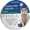 KreezyPets 3 pezzi Collare antipulci per gatti, Collare antizecche per gatti, Ingredienti oli essenziali, Protezione 24 mesi, 48 cm, Adatto a tutti i gatti