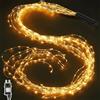 Joycome Fascio di Luce 2m 400 LED Luci a Cascata con Spina (Bianco Caldo)