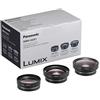 Panasonic DMW-GCK1GU Kit Lenti di Conversione, Macro-Wide-Fisheye, Nero