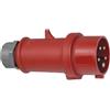Brennenstuhl 1081310 Spina invertitore di fase CEE 400 V/16A 5 poli (IP 44), Rosso