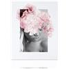Declea Quadro Equa moderno Stampa con fiori dipinti - arredo da parete Quadro per soggiorno ideale per una nota di eleganza e stile