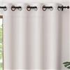 Soleil d'ocre Panama Tenda con occhielli, in puro cotone, Bianco, 135 x 250 cm