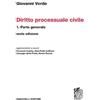 Zanichelli Diritto processuale civile. Parte generale (Vol. 1)