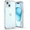 ULAK Cover iPhone 15 Plus Trasparente Glitter, Brillantini Antiurto Protettiva Particolari Custodia Compatibile con Apple iPhone 15+ Plus 6.7 Pollici per Donna Ragazze, Glitterata