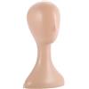 tinysiry Testa di manichino per realizzare parrucche, display per parrucca in plastica, modello di testa femminile per casa, salone e viaggi, modello ed esposizione di parrucche da donna, cappello e