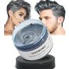 GOCBOBO Cera Colorata Temporanea per Capelli Lavabile Grigio - Tinta per Uomo e Donna - DIY Colore per Festa, Cosplay, Halloween - 4,23 Oz