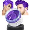 GOCBOBO Temporanea Cera Colorata per Capelli Lavabile Viola Cera per Tinta per Capelli Uomo Donna DIY Cera per Capelli di Colore per Festa Cosplay Halloween 4,23 Oz