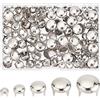 GORGECRAFT 5 Taglie 200 Pezzi Artiglio Rivetto Nailheads Punti Borchie Borchie Rotonde A Cupola Metallo Testa A Fungo Spike Chiodo per Fai da Te in Pelle Craft Tessuto Vestiti Denim (Nastro)