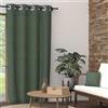 Soleil d'ocre, Tenda con occhielli puro Cotone 135x250 cm Panama kaki