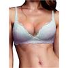 LORMAR Reggiseno senza ferretto imbottito Vela in pizzo frizzante - 4, Cipria