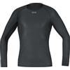 GORE WEAR GOREWEAR M WINDSTOPPER® Base Layer Maglia a manica lunga Uomo, Black, XL