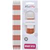 KnitPro Ferri da maglia: doppia punta, metallo, Sienna, 6,5 mm