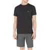 Emporio Armani T-shirt And Bermuda Short Pyjama Set, Pajama Uomo, Flowers/Black, M