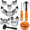 W Rxkiocs 13 Pezzi Kit Intaglio Zucca Halloween Zucche Halloween Decorative Zucca Halloween Zucche per Halloween Kit per Intagliare la Zucca Professionale di Halloween per Adulti Bambini