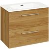 Baikal Set di mobili da bagno. Mobile sospeso a parete. Disponibile in diverse misure e finiture. Il mobile viene consegnato assemblato. Erie 80 cm Quercia Vinda