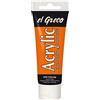 Kreul 28305-Acrilico El Greco, tubetto Vero Arancione, Altamente pigmentato, Vernice acrilica Lucida in qualità da Studio, verniciabile al Burro, per Pittura pastosa, Colore Real Orange, 75 ml, 28305