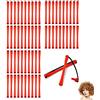 PMELCXD 60 Bigodini per Capelli Rullo per Capelli Antiscivolo Bigodini in Plastica per Onde Fredde Bigodini Corta con Elastico in Gomma Bigodini per Aste Permanenti per Parrucchieri