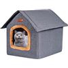 Pacienjo Casa Portatile per Animali da Compagnia - Letto Interno Portatile per Gatti e Cani per la casa, Campeggio in Viaggio, Cuccia per Cani Rimovibile e Traspirante per Interni e Pacienjo