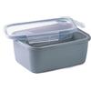 Snips | Lunch Box Rettangolare - Snipslock Lunch Box Rect. | Coperchio con 4 chiusure di sicurezza | 1,50 LT | 21x17x9 | Made in Italy | 0% BPA e phthalate free